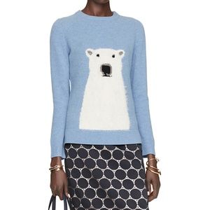 Kate Spade Polar Bear Intarsia Sweater Size S